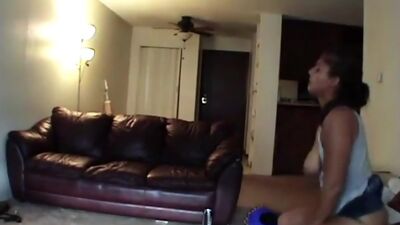 Big Tits Girlfriend fucked in a cozy room with a black guy