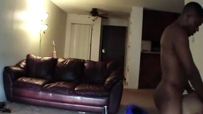 Big Tits Girlfriend fucked in a cozy room with a black guy