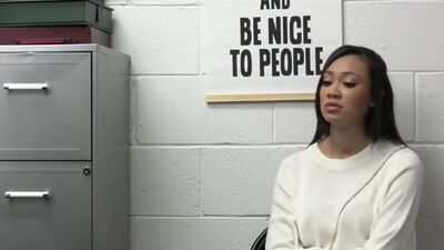 Officer wants to cum inside hot Asian suspect