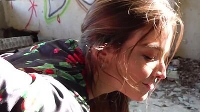 Inked eurobabe pulled and fucked before blowing dick in POV