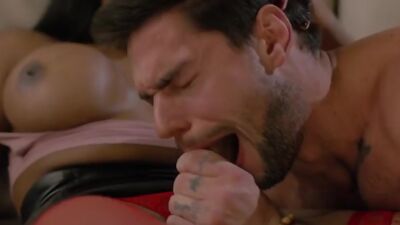 Ebony trans woman fucks the ass of her stepbrother2