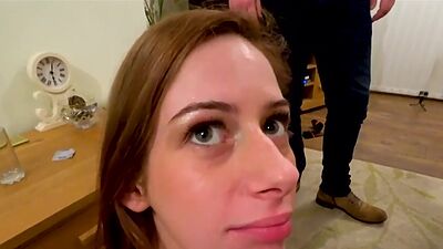 Real brit slag fucking nerd cock