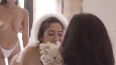 Bella slyly pleasures Whitney and April's pussies