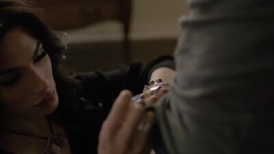 Brunette trans woman lets her ex boyfriend fuck her ass again