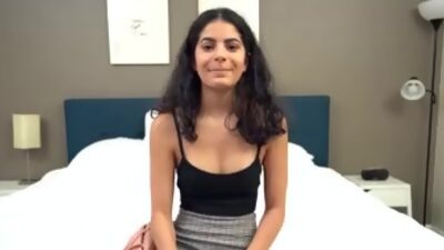 Fake casting for skinny amateur latina teen who got offered 2000 dollars