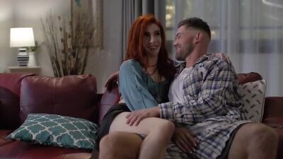 Cheating redhead tgirl Ariel Demure gets barebacked by a guy