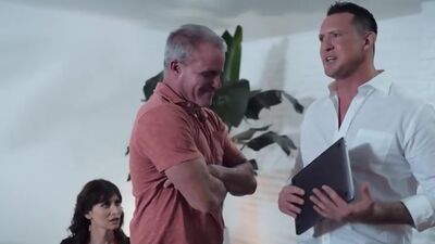 Cuckold husband watches trans Korra Del Rio get barebacked