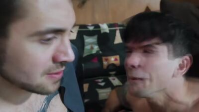 Dude has to watch his husband get fucked by burglar!