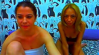 2 petite lesbian girlfriends on webcam