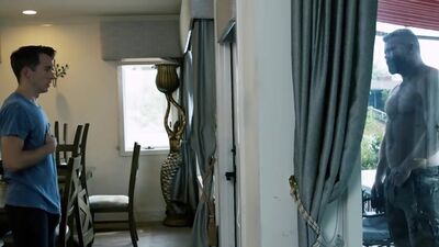 Huge bear Cain Marko fucks small guy Isaac Parker