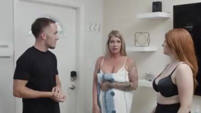 Lucky guy getting involved with these two busty babes