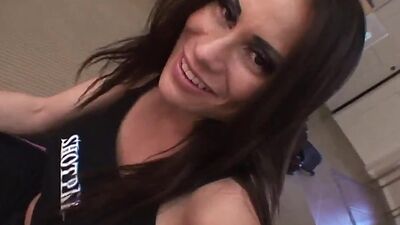 Sexy Hot Shiela Marie get horny with her pink Fishnet Tops.