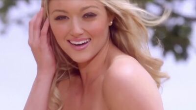 Hot blondie Katie Vernola with massive tits taking a hot bath