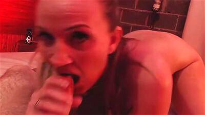 Blonde big tit MILF on webcam