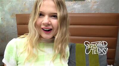 This blonde teen cocksucker stars in this casting porn