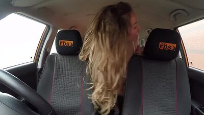Real brit mature nailed in car by driving trainee