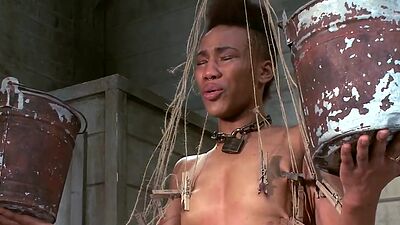 Ebony gets heavy training and big cock