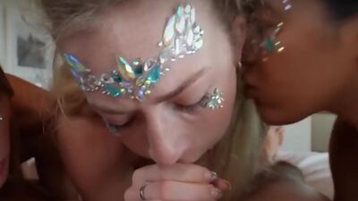 College teen BFFs going very wild at a party and they love to get naked