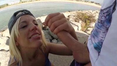 Big Booty Nympho Slammed Out In Public