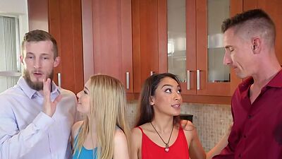 When your horny stepdaughters starts pleasing your big dicks