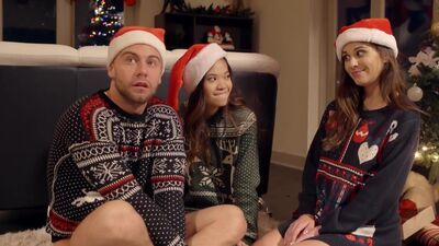 Dirty guy surprised Asian with huge present but his stepsis also wanted it part 2