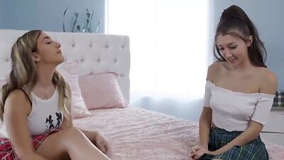 Teen babe licks pledge masters pussy to be certified member