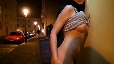Naked on the Prague Streets