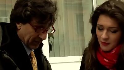 Bound hairy brunette dp banged