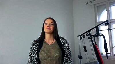 Hungarian Girl Strips for Cash