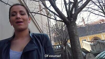 Hot Brunette Sucks Dick