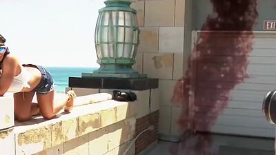 Mud bathing with big boobed badass blonde babe Jayme Nelson and her GFs