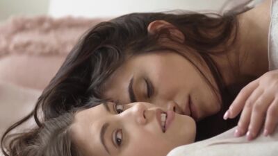 Perfect ass lesbians Sophia Lauren and hot model Avery posed in hot clothes