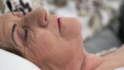 Old woman sucking and riding