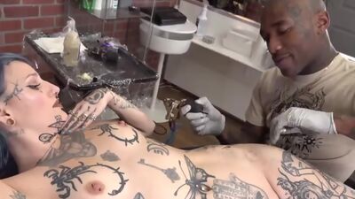 River Dawn Ink Breaks in New Tattoo Artist Kaptehn Trap Then Gets Fucked by Sascha Ink