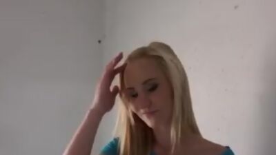 Blonde Fucked Through Pantyhose