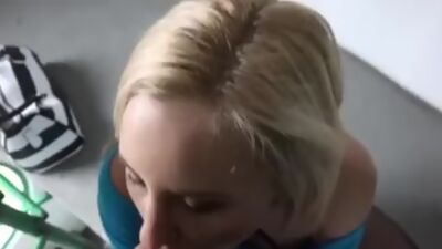 Blonde Fucked Through Pantyhose