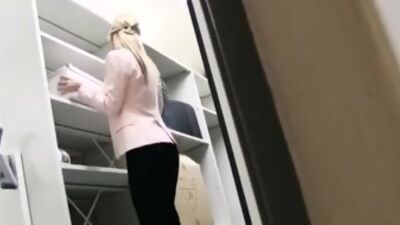 Czech Blonde Fucks in Office