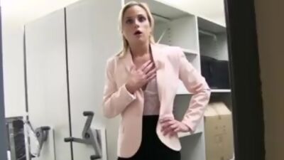 Czech Blonde Fucks in Office