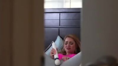 Busty Blonde Gets Dripping Wet