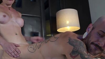 Trans girlfriend fucking ts boyfriend in erotic couple