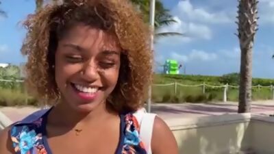 A Deep sloppy blowjob from my French step cousin inside the car