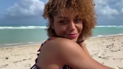 A Deep sloppy blowjob from my French step cousin inside the car