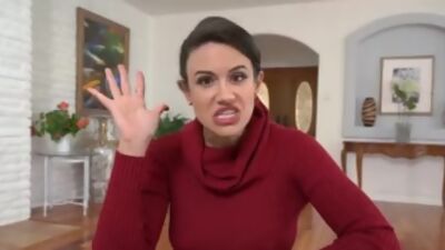 Stepmom comes on to her stepson hard jerking his cock off