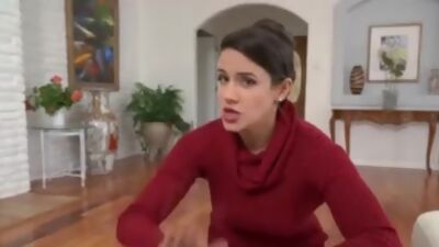 Stepmom comes on to her stepson hard jerking his cock off