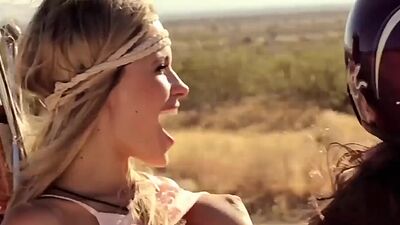 Big boobed badass naked blondie Dani Mathers and GFs trying parasailing