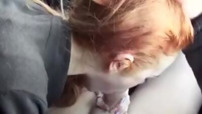 British Redhead Sucks Cock
