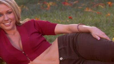 Big boobed all natural blonde Kelly Carrington takes off her fancy lingerie