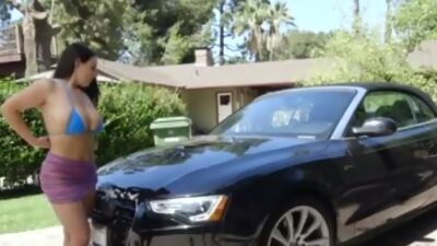 Angela White Titty-Fucks a Voyeur
