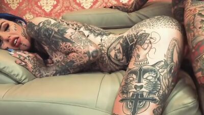 Tattooed Beauties Amber Luke and Tiger Lilly Make Each Other Cum!