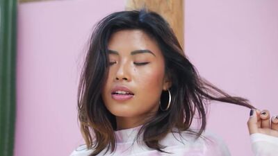 Gorgeous petite model Clarise enjoyed passion diving after hot striptease